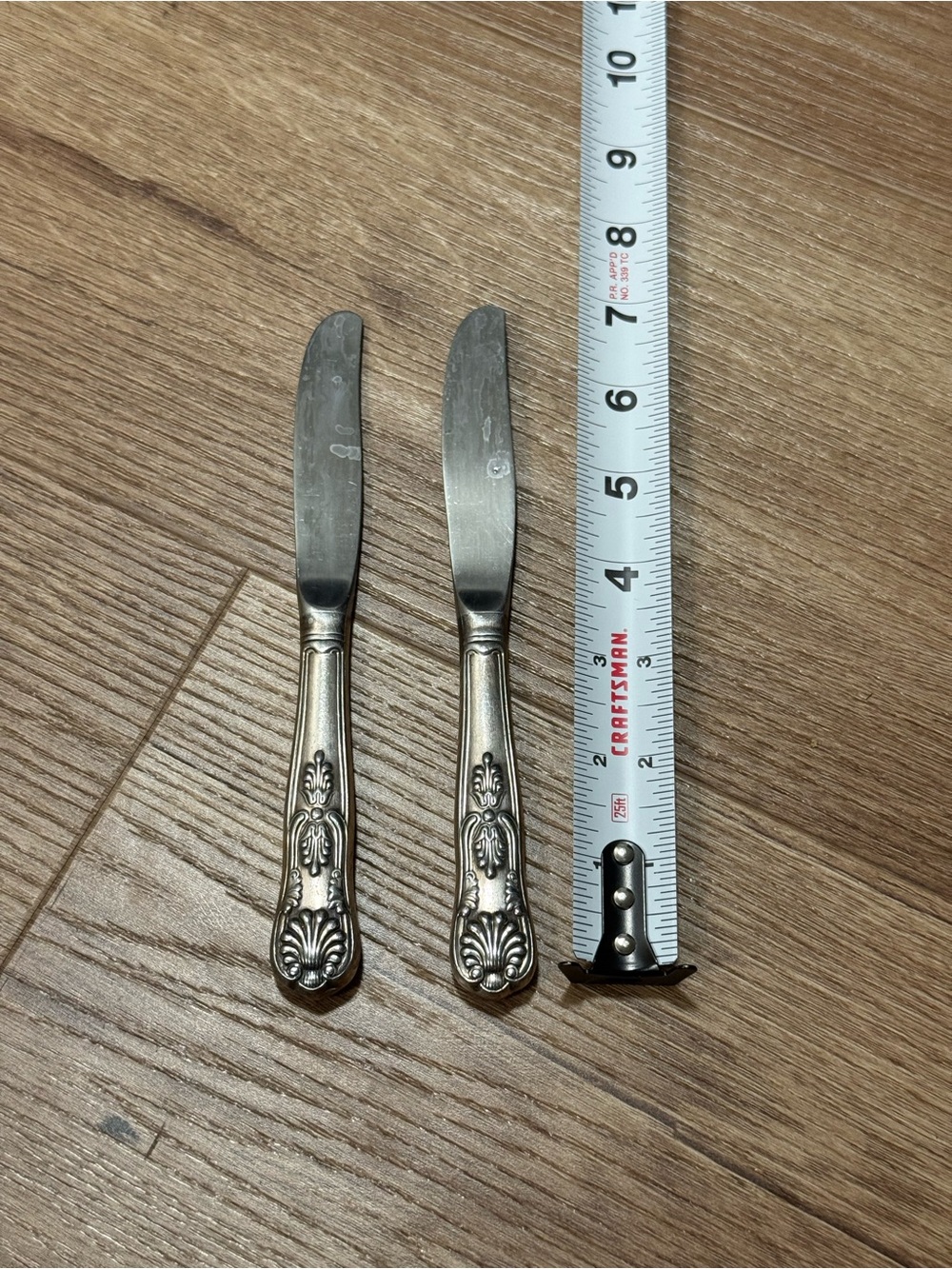 Vintage Gorham Silver Plate Kings Pattern Butter Knives Anchor Hallmark 7 Inch - Picture 4 of 4